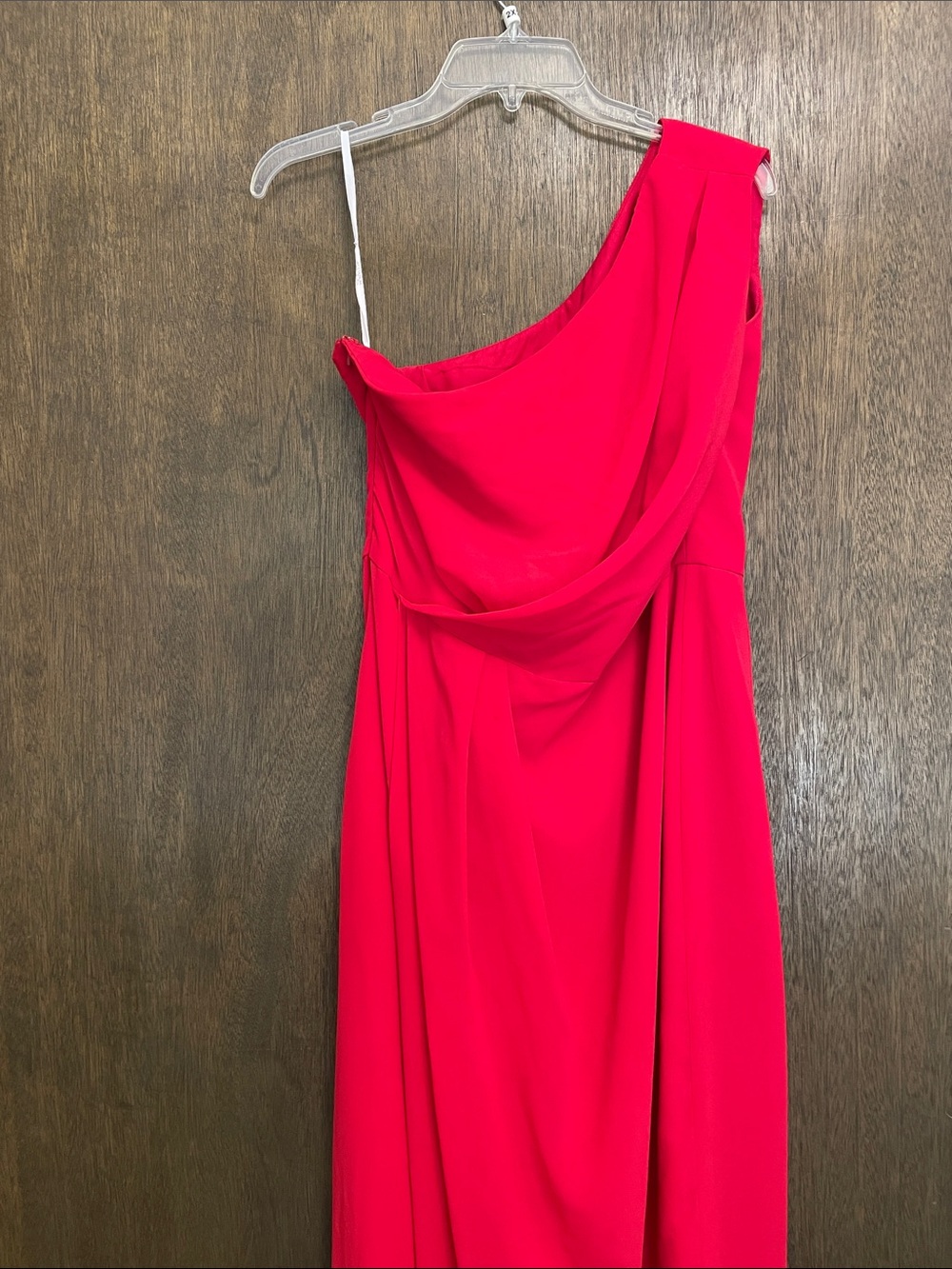 Women’s One-Shoulder Red Evening Dress